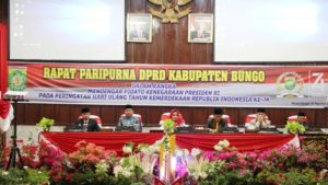 20190816_191801 DPRD Bungo Gelar Rapat Paripurna Istimewa Mendengar Pidato Kenegaraan Presiden RI, Dalam Rangka HUT RI Ke-74