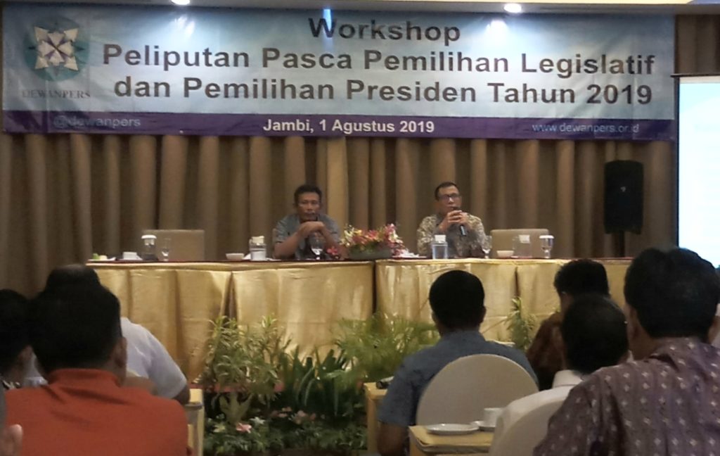 Dewanprrrs Dewan Pers Gelar Workshop Dengan Media, Peliputan Pasca Pileg 2019