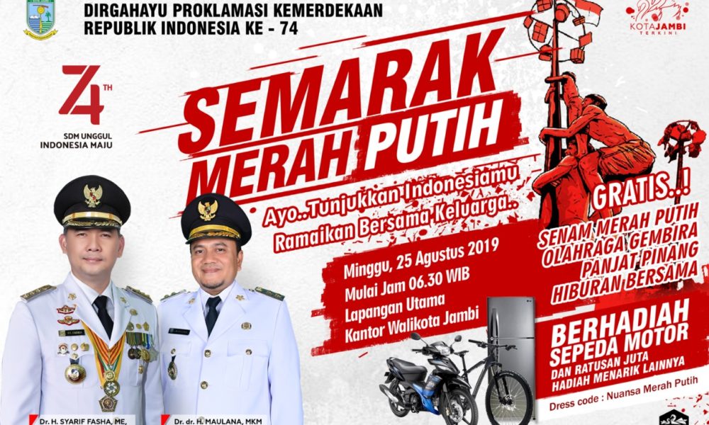 Mau Dapat Motor, Yuk.! Ikuti Semarak Merah Putih di Lapangan Kantor Wali Kota