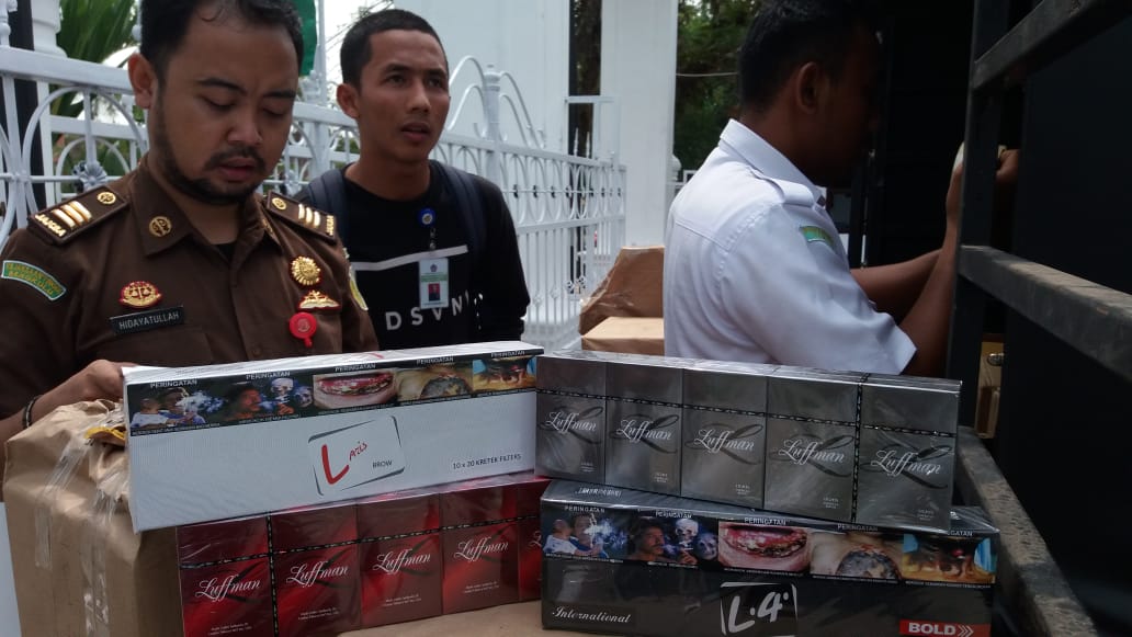 Cukai3 Berkas Perkara Perdagangan Rokok Ilegal Dilimpahkan ke Kejari Bungo