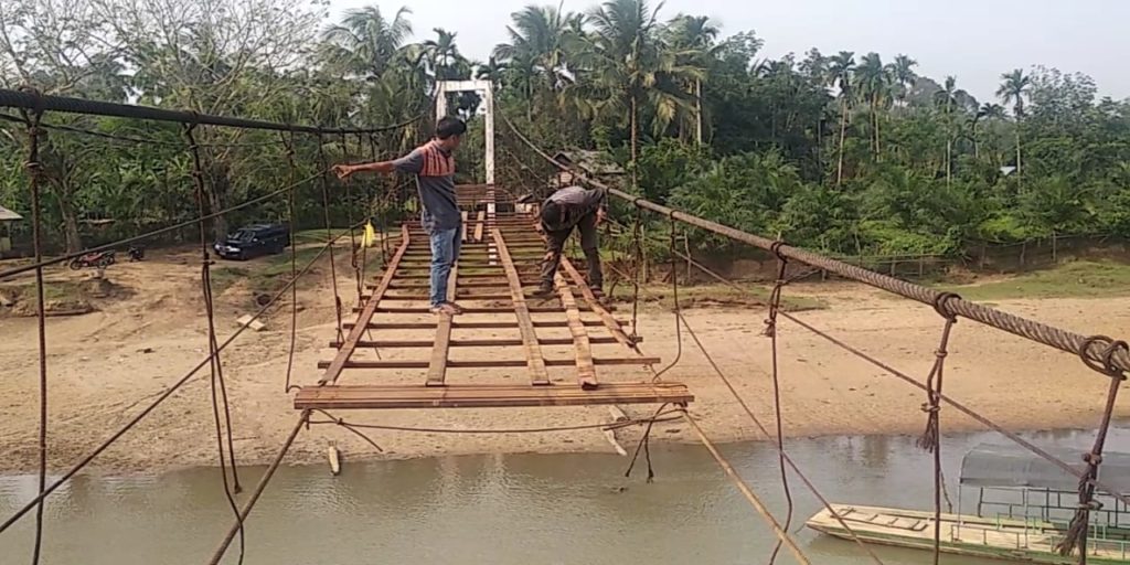 IMG-20191009-WA0007 Jembatan di Teluk Pandak Bungo Sedang Dalam Perbaikan