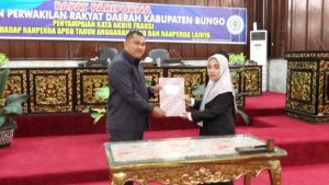 Semua Fraksi DPRD Bungo Setujui Ranperda APBD Tahun Anggaran 2020