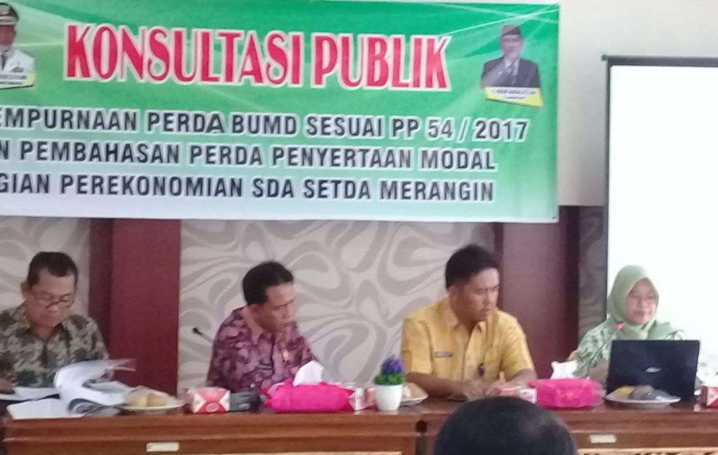 Perda BUMD dan Penyertaan Modal Disempurnakan · Asisten II Seda Merangin Buka Acara Konsultasi Publik