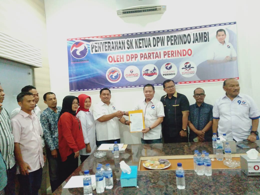 Hendry Attan SE Resmi Gawangi DPW Perindo Provinsi Jambi