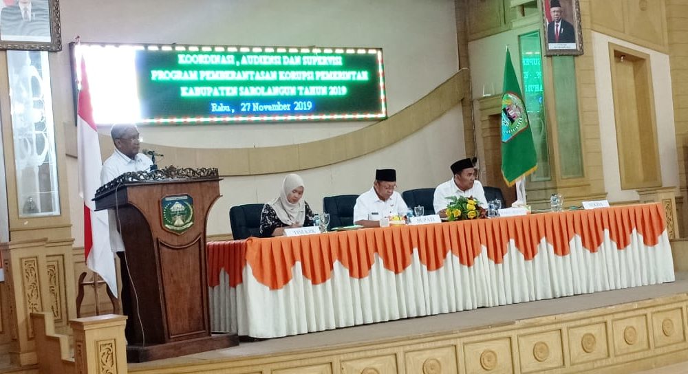 Bupati dan Wabup Sarolangun Hadiri Kordinasi, Audiensi dan Supervisi KPK RI