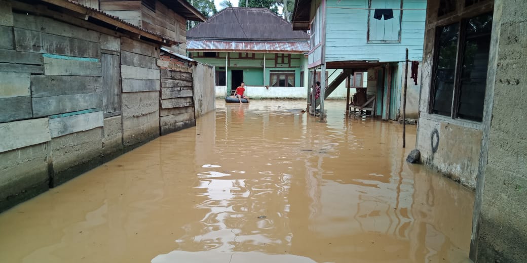 Sungai Batang Bungo dan Batang Leban Meluap, Dua Desa di Bungo Terendam Banjir