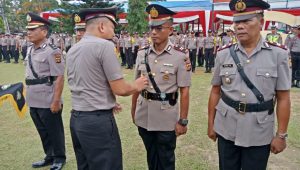 Wakapolres Bungo Pimpin Upacara Sertijab Lima Perwira