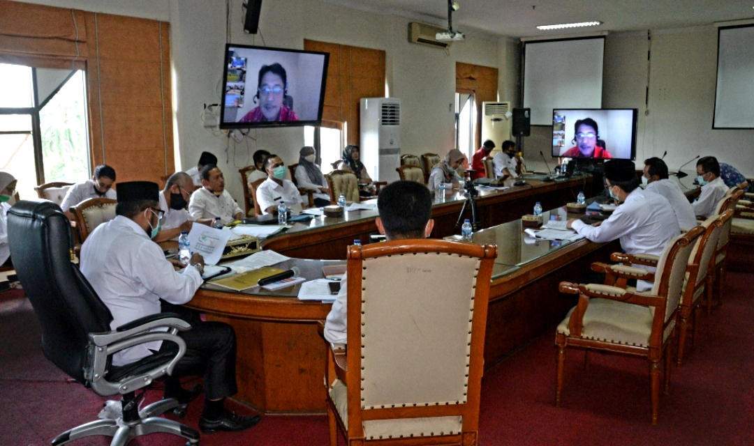 Sekda Provinsi H.Sudirman Ikuti Rapat Koordiansi Bersama Tim Kordinator Pencegah Wilayah VII KPK RI