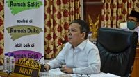 Bupatibatanghari Pemkab Batanghari Gelar Teleconference Bersama Kemensos RI