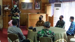 bupati Bupati H Mashuri Sambut Kunjungan Kerja Danrem 042 Gapu