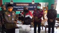 Bupati H Mashuri Dampingi Gubernur Fachrori Serahkan Bantuan JPS