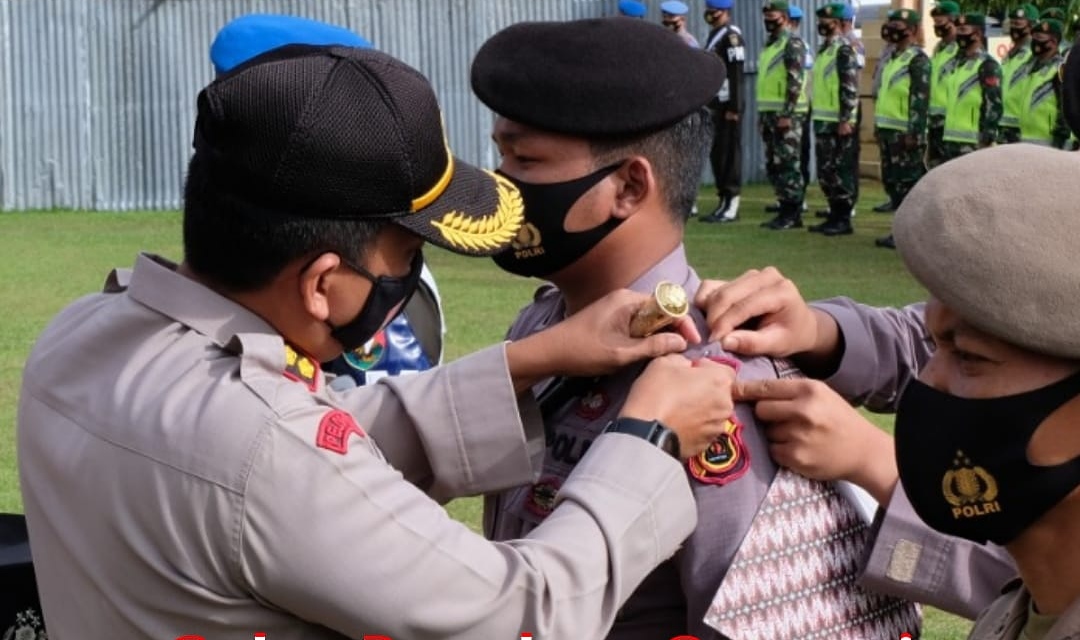 Kapolres Bungo, AKBP.M.Lutfi,S.I.K, Pipmpin Apel Gelar Pasukan Operasi Mantap Praja