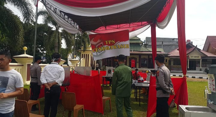 Polres Merangin Laksanakam Simulasi Pengamanan Pilgub Jambi