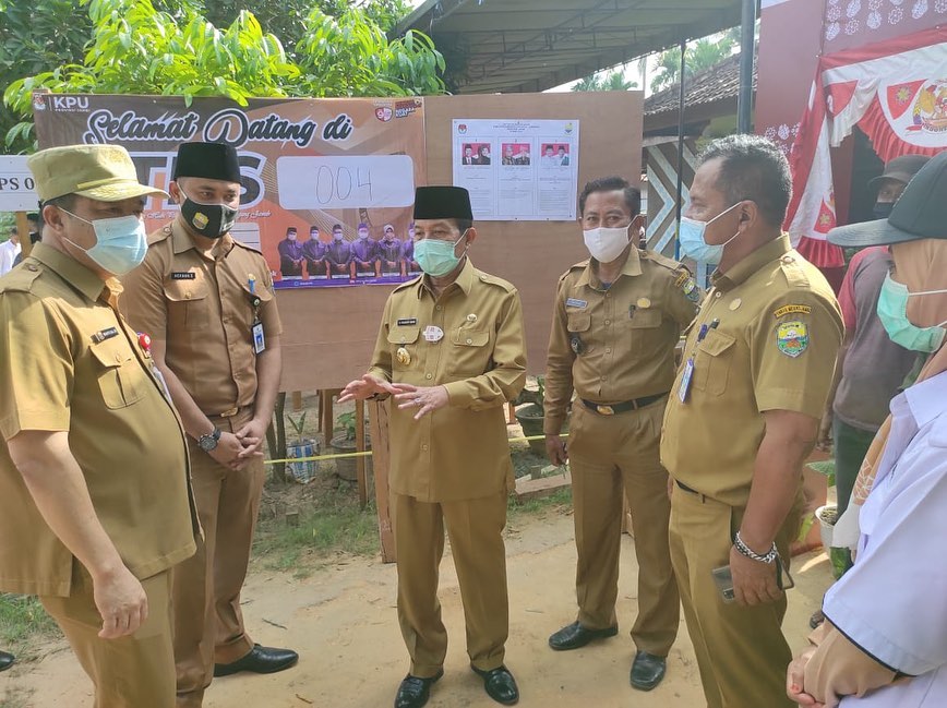 Gubernur Jambi Tinjau Kesiapan TPS Laksanakan Pilkada Dengan Protokol Kesehatan