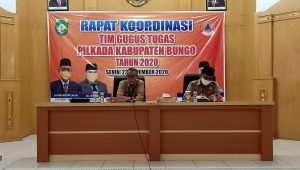 Pjs Bupati Bungo Pimpin Rapat Koordinasi Tim Gugus Tugas Pilkada