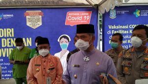 Walikota Fasha Tidak di Suntik, Pemkot lauching Vaksinasi Tahap Pertama