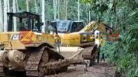 1 Barang Bukti Excavator Batu Kerbau di Evakusi ke Mapolres Bungo