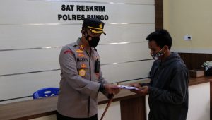 Korban Begal Mengucapkan Terima kasih atas Kinerja Cepat Polres Bungo Menangkap Pelaku Begal