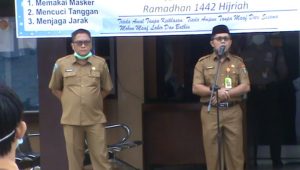 IMG-20210412-WA0015 Suasana Berbeda, Apel Pagi RSUD H Hanafie Diisi Tausyiah