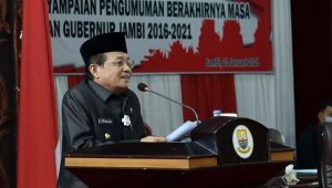 gubernur Fachrori Pamit dalam Rapat Paripurna DPRD Provinsi Jambi