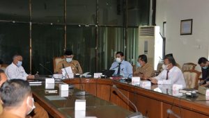 sekda sudirman Sekda Pimpin Rapat Persiapan TPID Award 2021