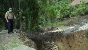 Bupati Merangin Tinjau Perbaikan Jalan Desa Meranti dan Desa Pinang