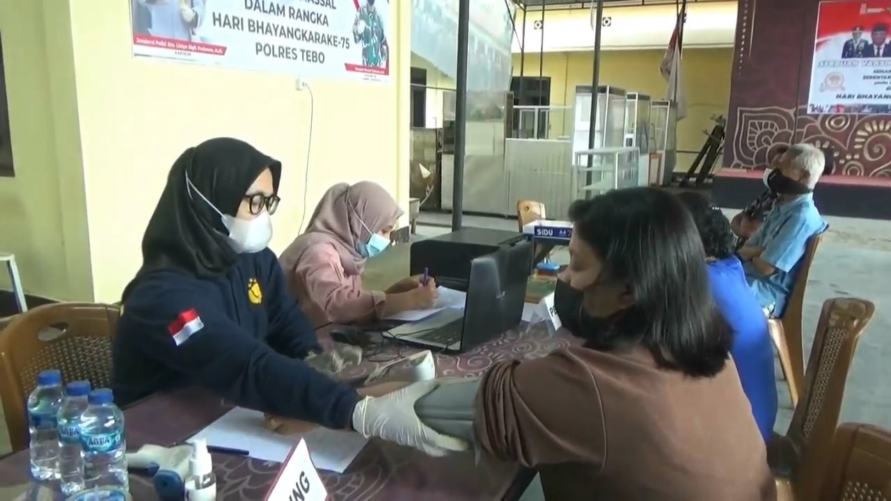 Polres Tebo Sediakan 1.250 Dosis Vaksin