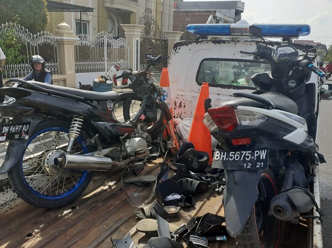 Kecelakaan Maut di Tengah Kota Muara Bungo, 1 Tewas, 2 Luka Berat