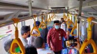 sekda prov jambi Bus Trans Siginjai Resmi Beroperasi di Bandara Jambi