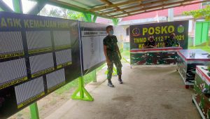 Posko TMMD Telah Berdiri di Koramil 416/03 Sungai Bengkal