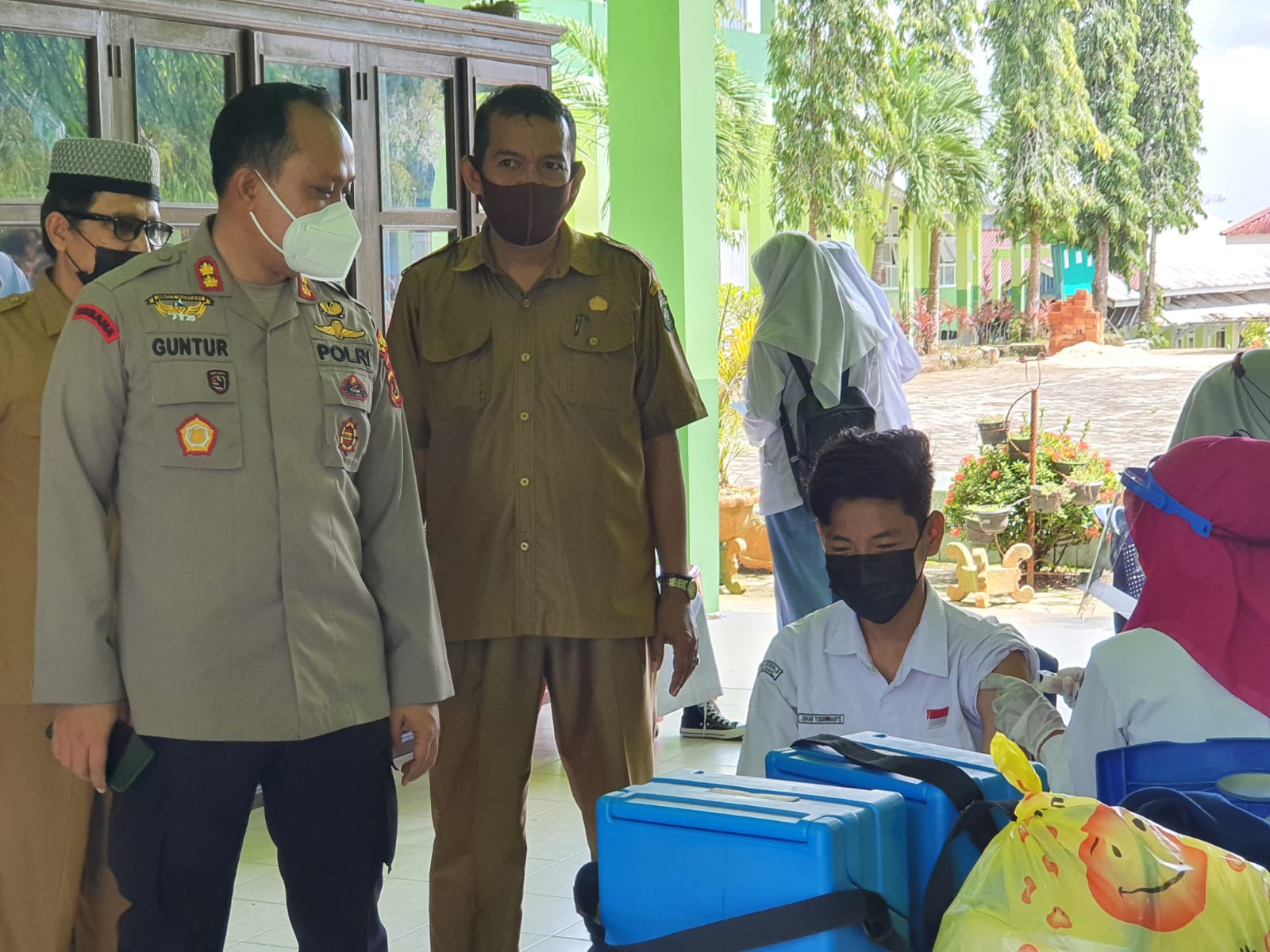 Sasaran Pelajar, Kapolres Bungo Pimpin Gebyar Vaksinasi di Tingkat SMA Bungo