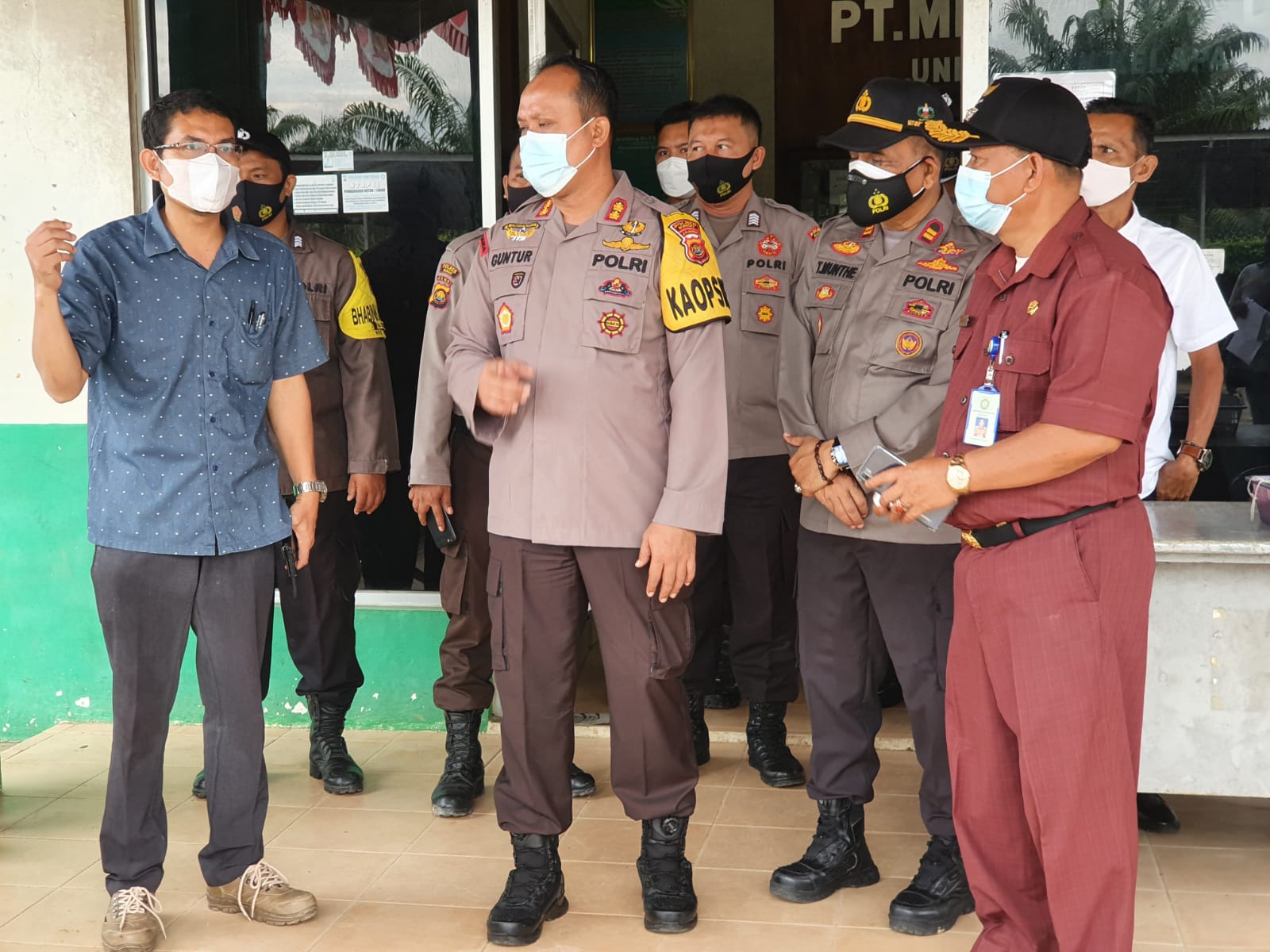 Kapolres Bungo Pantau Pelaksanaan Vaksinasi Merdeka di PT.Mega Sawindo Perkasa