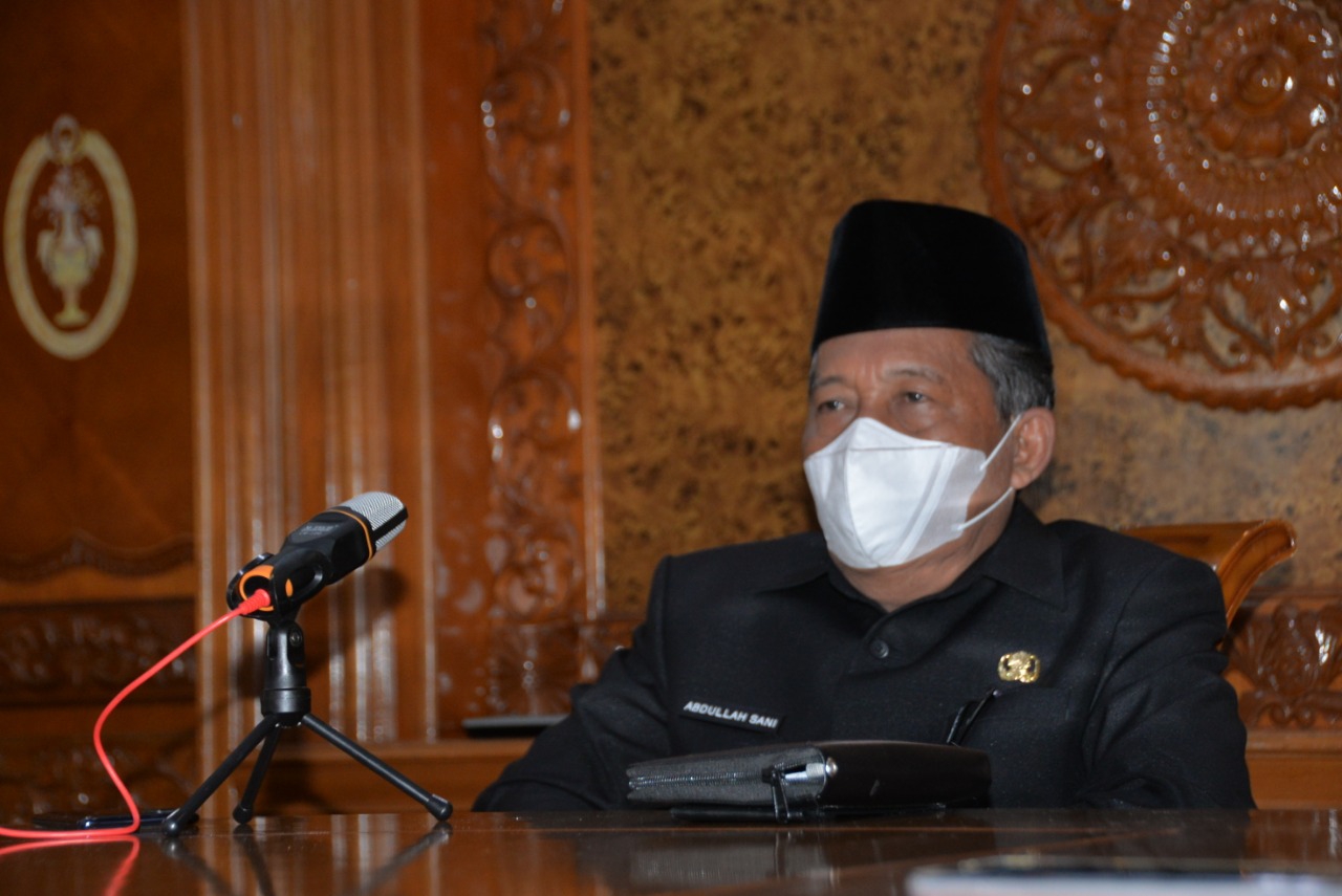 Wagub Jambi H.Abdullah Sani Ikuti Webinar Sosialisasi Indeks Inovasi Daerah