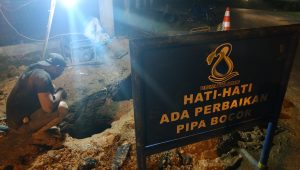 6.662 Pelanggan Terdampak Pipa Pecah,  Dirut Perumda TM : Air  Sudah Mengalir Kembali