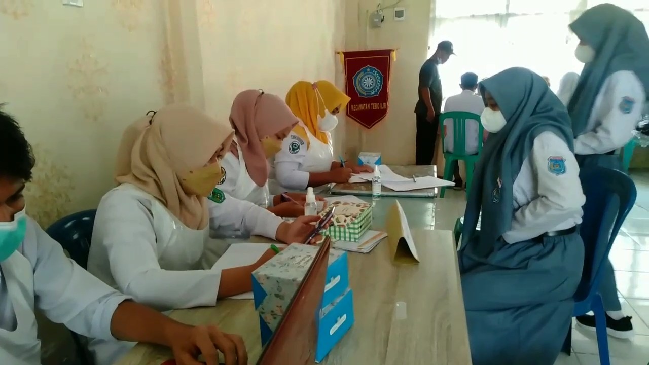 Pemkab Tebo Gelar Vaksinasi Pelajar Usia 12 Tahun Keatas