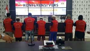 foto-pelaku Tujuh Pelaku Tindakan Kejahatan Di amankan Di Mapolres Merangin
