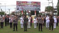 foto-polres-bungo-beri-penghargaan Bantu Percepatan Vaksinasi di Bungo, Polres Bungo Beri Penghargaan Kepada 4 Pilar Plus
