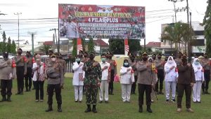 foto-polres-bungo-beri-penghargaan Bantu Percepatan Vaksinasi di Bungo, Polres Bungo Beri Penghargaan Kepada 4 Pilar Plus