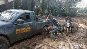 Begini Perjuangan Satgas TMMD, ke-112 Kodim 0416/Bute Menuju Lokasi