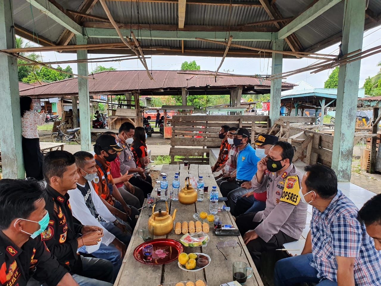 Pos Kopi Mas Bung, Kapolres Jalin Silaturahmi Bersama Masyarakat Bungo