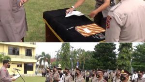foto-kapolres-bungo-pimpin-sertijab Kapolres Bungo Pimpin Sertijab Pejabat utama dan Kapolsek Jajaran
