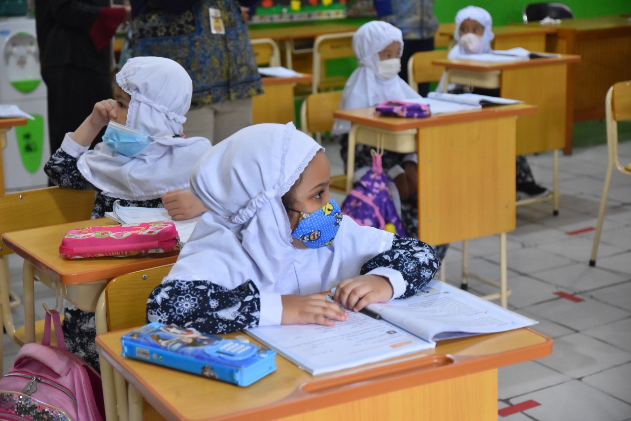 foto-pelajar-ptm Jika Kota Jambi Turun Level PPKM, Jam PTM akan Ditambah