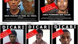19 Sudah Tertangkap, 5 Lainya Masih Diburu Polisi