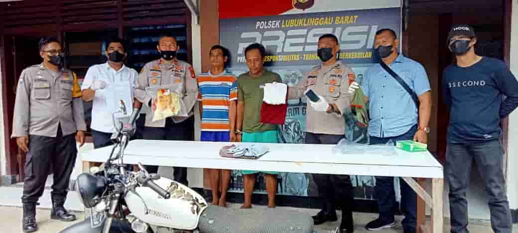foto kedua pelaku mapolsek lubuk linggau