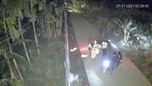 Sekelompok Pemuda Diduga Sedang Transaksi Hewan Hasil Curian Terekam CCTV
