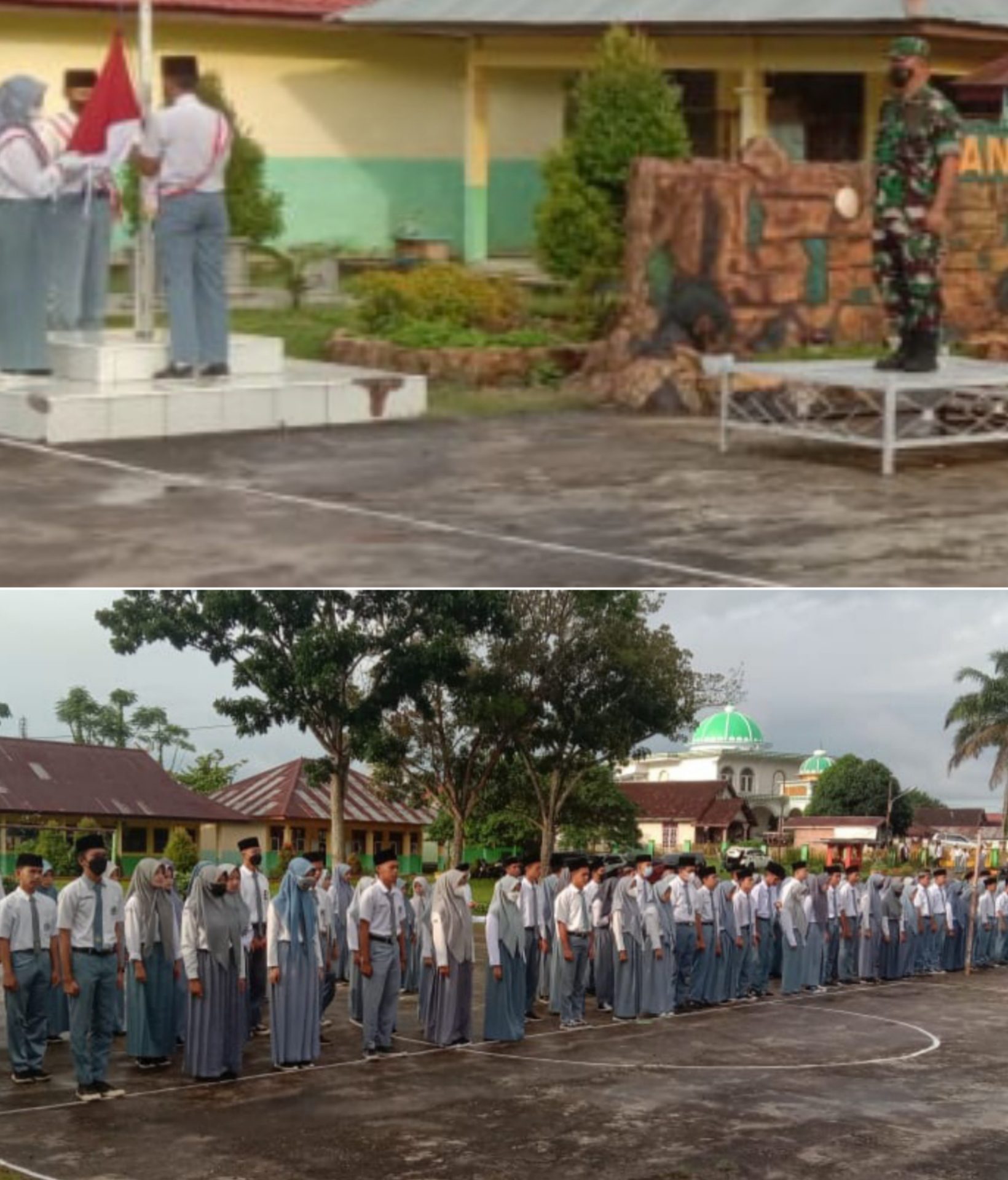 Peltu Dyan Otomo Batitut Koramil 05/MuaraTebo Mendapat Kehormatan Menjadi Irup di SMA 2 Tebo