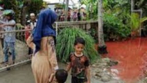 foto-air-berwarna-merah Heboh 'Banjir Darah' di Aceh Utara