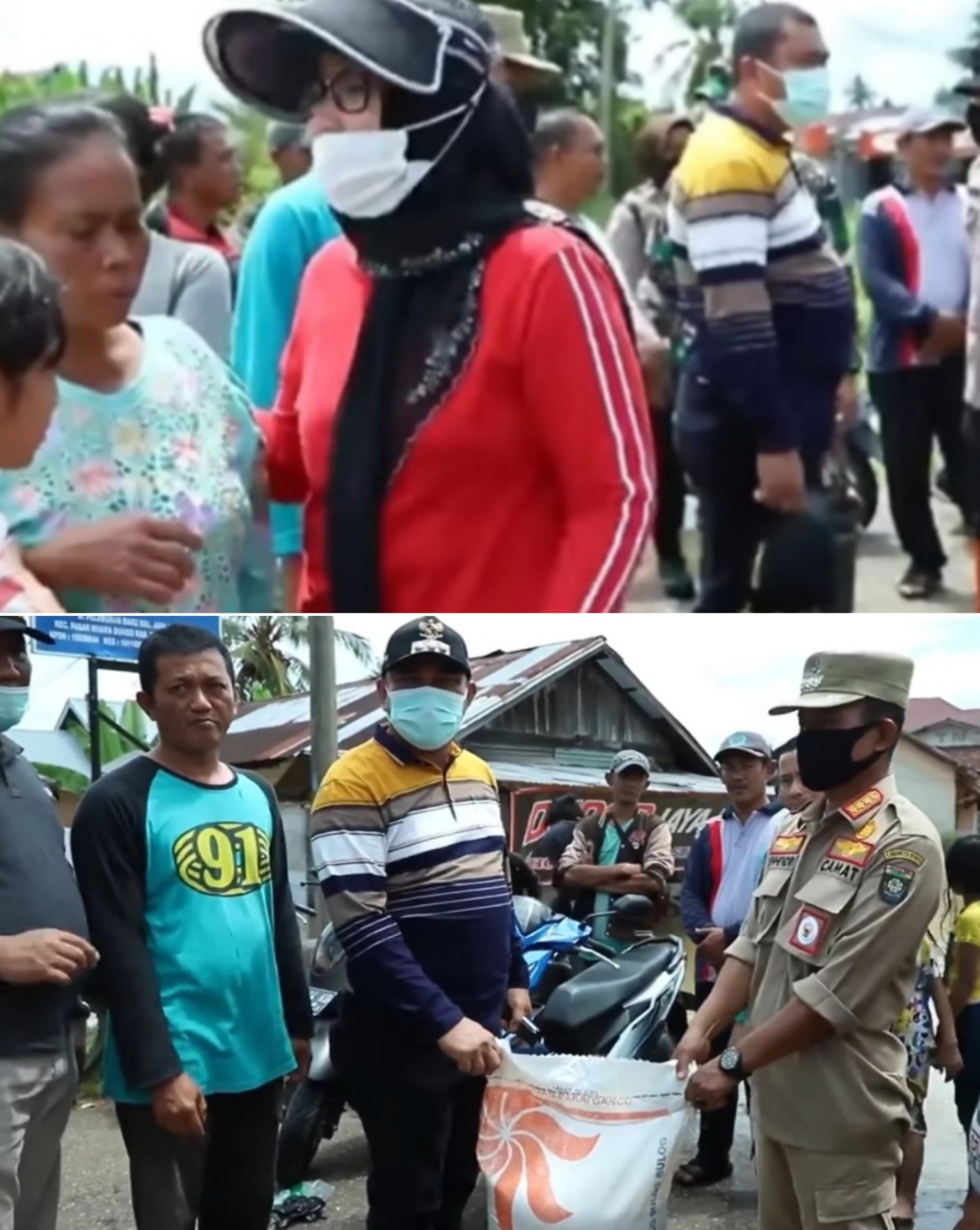 Bupati Bungo H. Mashuri Bersama Unsur Forkopimda Berikan Bantuan Kepada Korban Banjir