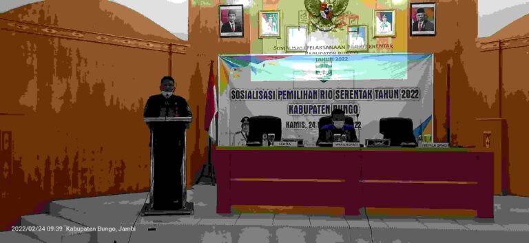Wakil Bupati Bungo H.Safrudin Dwi Aprianto Gelar Sosialisasi Pilrio Tahun 2022