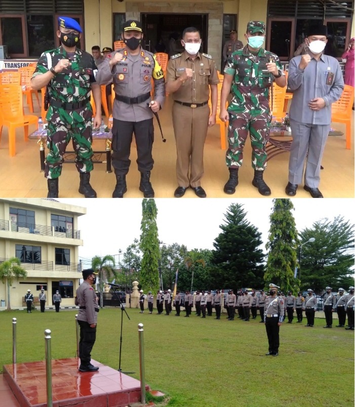 Ciptakan Kamseltibcar lantas Kondusif, Polres Bungo Gelar Apel Pasukan Ops Keselamatan 2022